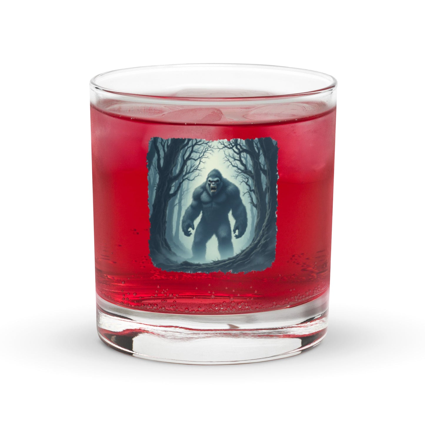 Scary Bigfoot Rocks Glass - Rocks Glass - Discovery Co.