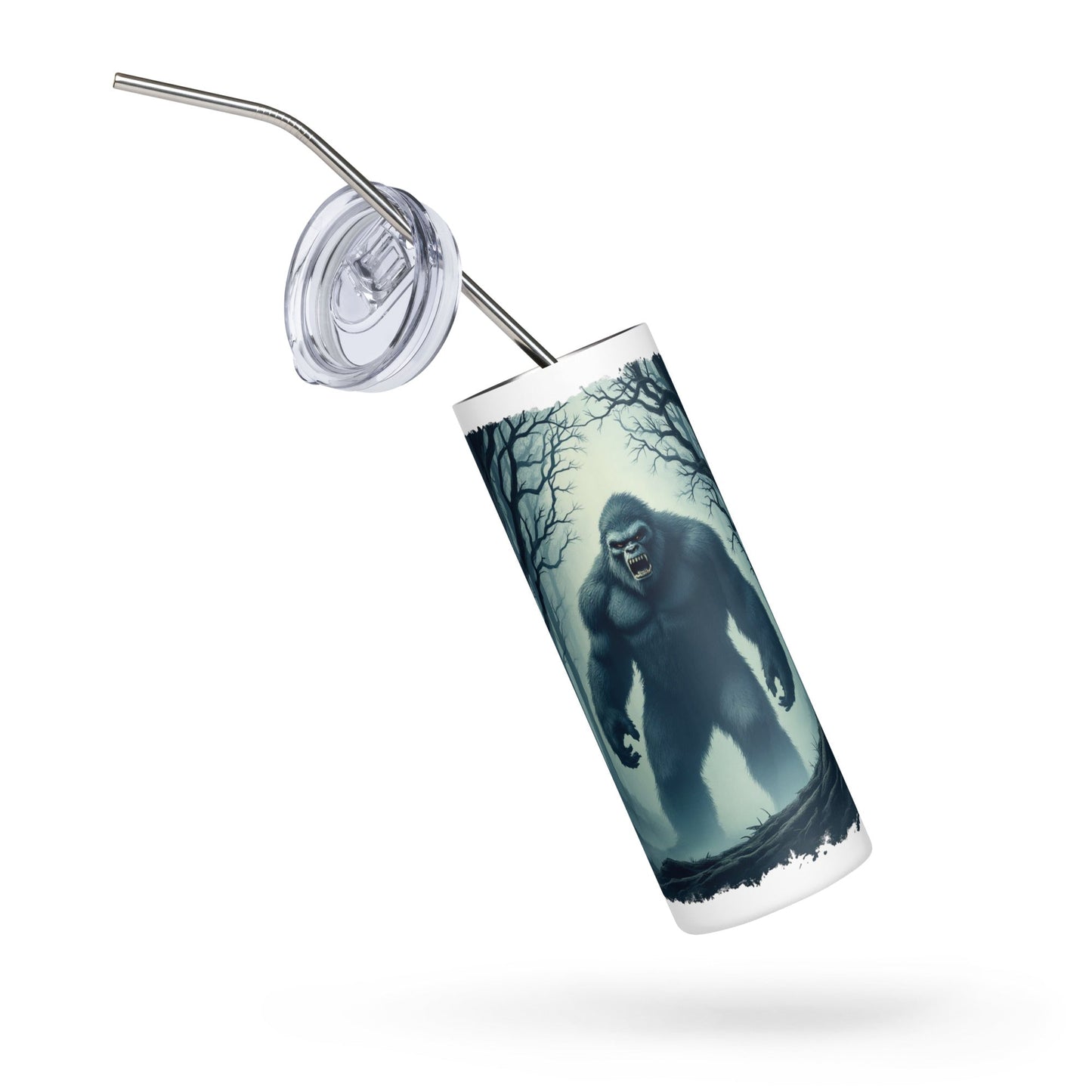 Scary Bigfoot Stainless Steel Tumbler - Steel Tumbler - Discovery Co.