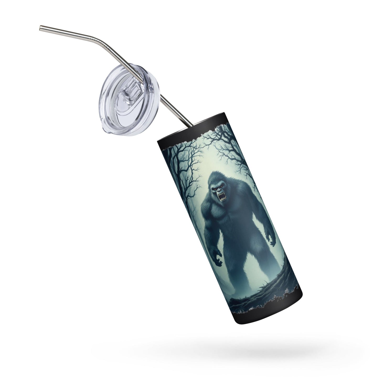 Scary Bigfoot Stainless Steel Tumbler - Steel Tumbler - Discovery Co.