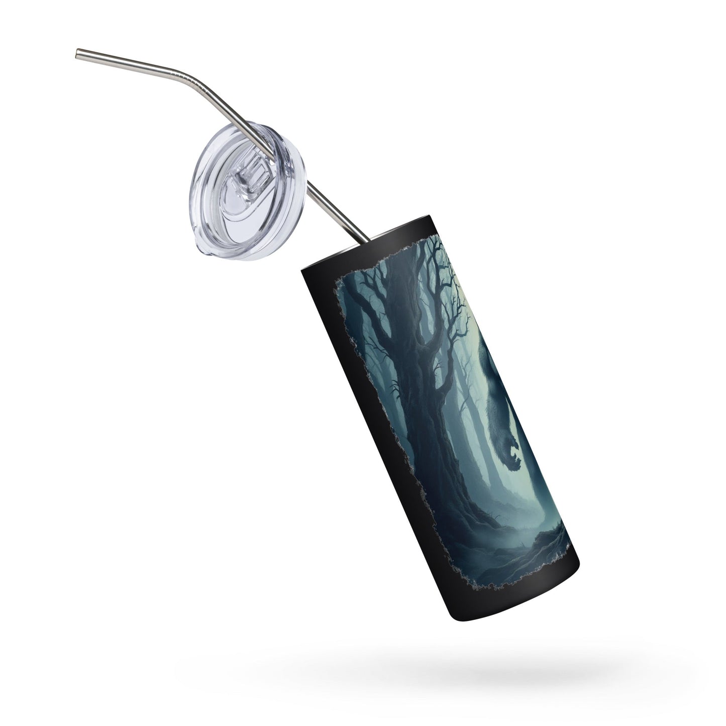 Scary Bigfoot Stainless Steel Tumbler - Steel Tumbler - Discovery Co.