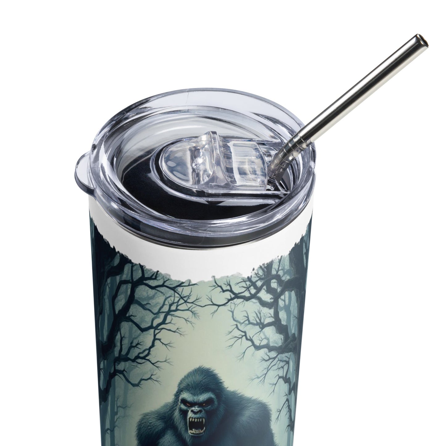 Scary Bigfoot Stainless Steel Tumbler - Steel Tumbler - Discovery Co.