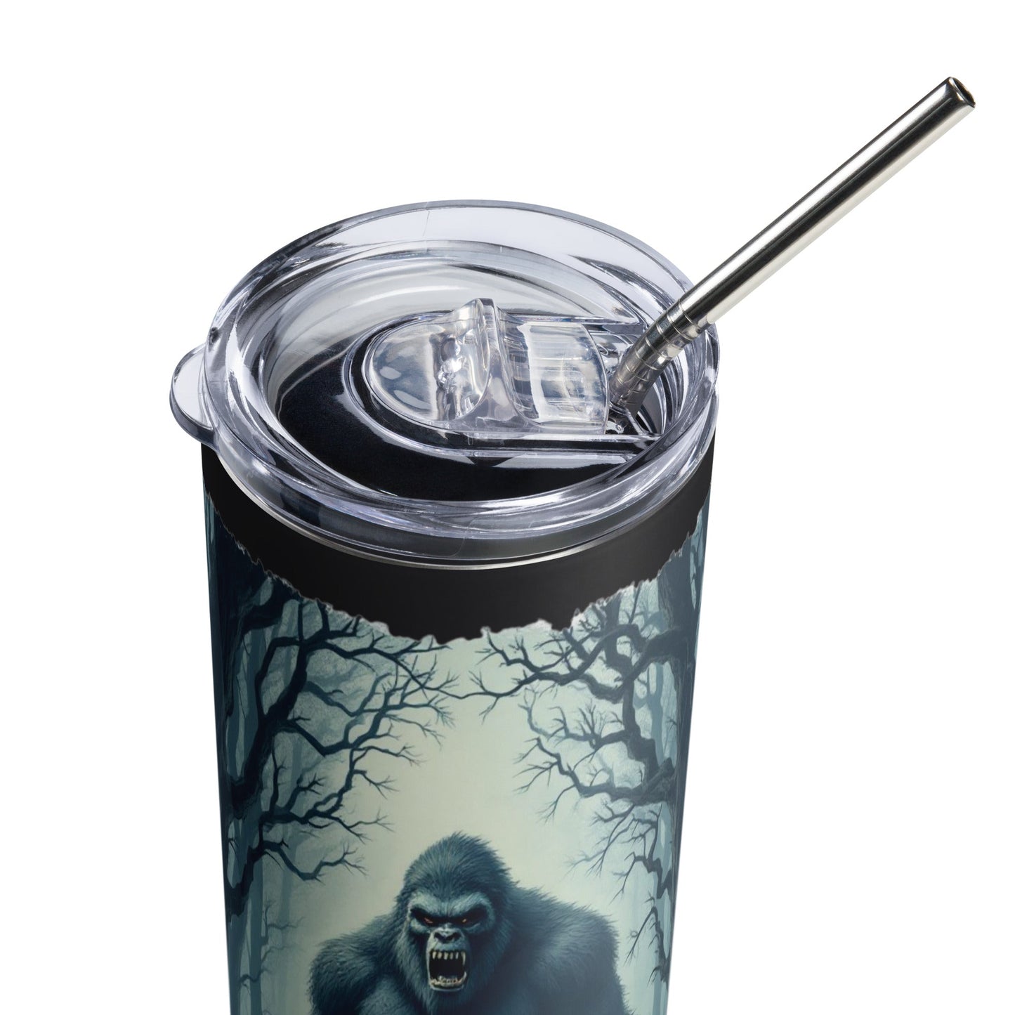 Scary Bigfoot Stainless Steel Tumbler - Steel Tumbler - Discovery Co.