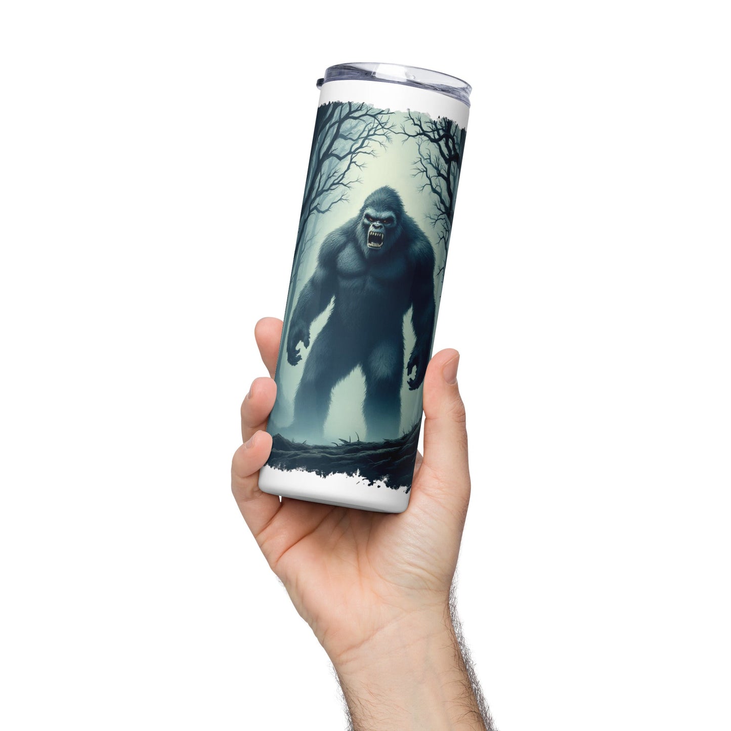 Scary Bigfoot Stainless Steel Tumbler - Steel Tumbler - Discovery Co.