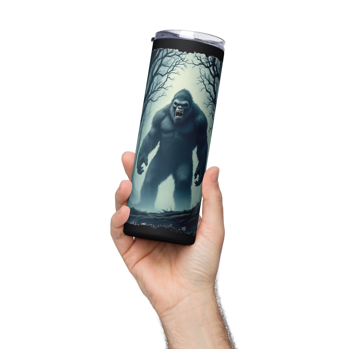 Scary Bigfoot Stainless Steel Tumbler - Steel Tumbler - Discovery Co.