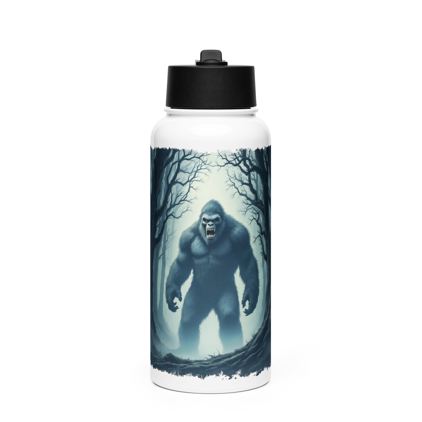 Scary Bigfoot Stainless Steel Water Bottle With Straw Lid - Stainless Steel Water Bottle With Straw Lid - Discovery Co.