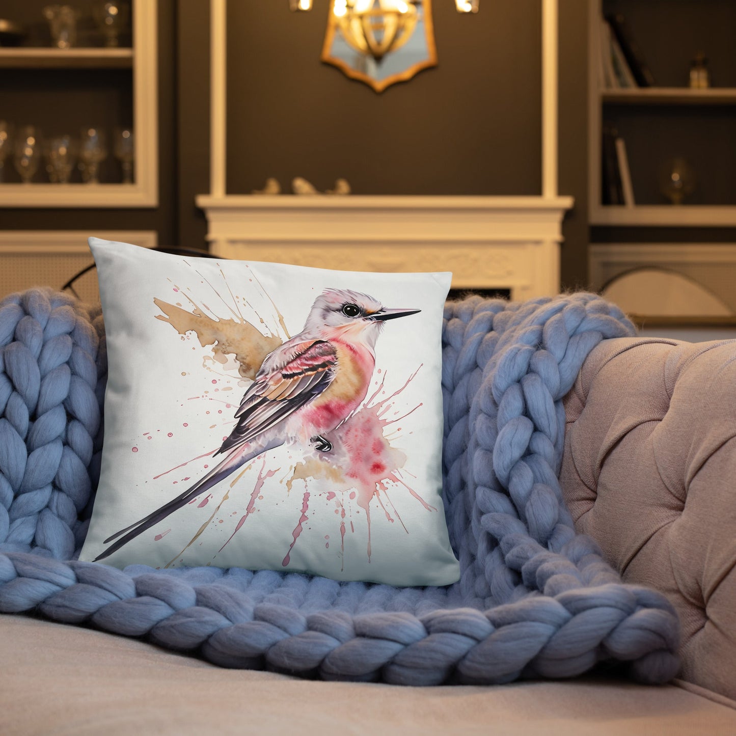 Scissor - Tailed Flycatcher Basic Pillow - Pillows - Discovery Co.