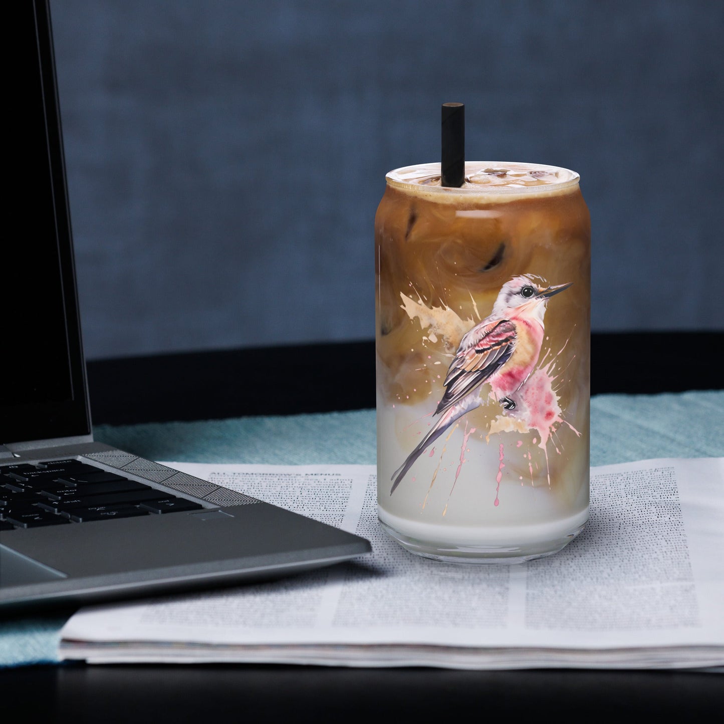 Scissor - Tailed Flycatcher Can - Shaped Glass - Can - Shaped Glass - Discovery Co.