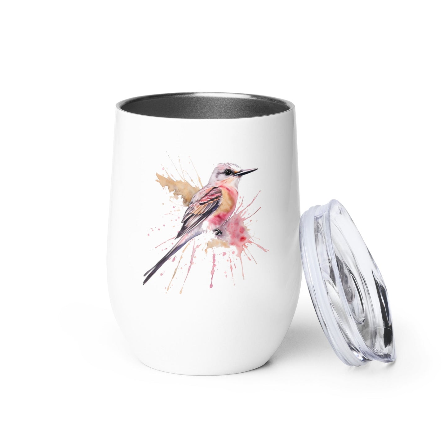 Scissor - Tailed Flycatcher Stainless Steel Wine Tumbler - Steel Tumbler - Discovery Co.