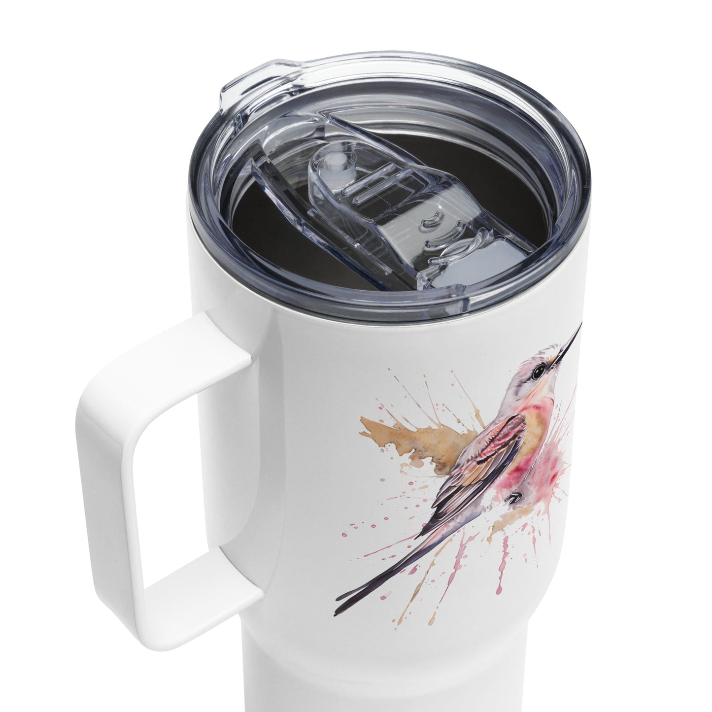 Scissor - Tailed Flycatcher Travel Mug With Handle (25 oz and 40 oz) - Travel Mug - Discovery Co.