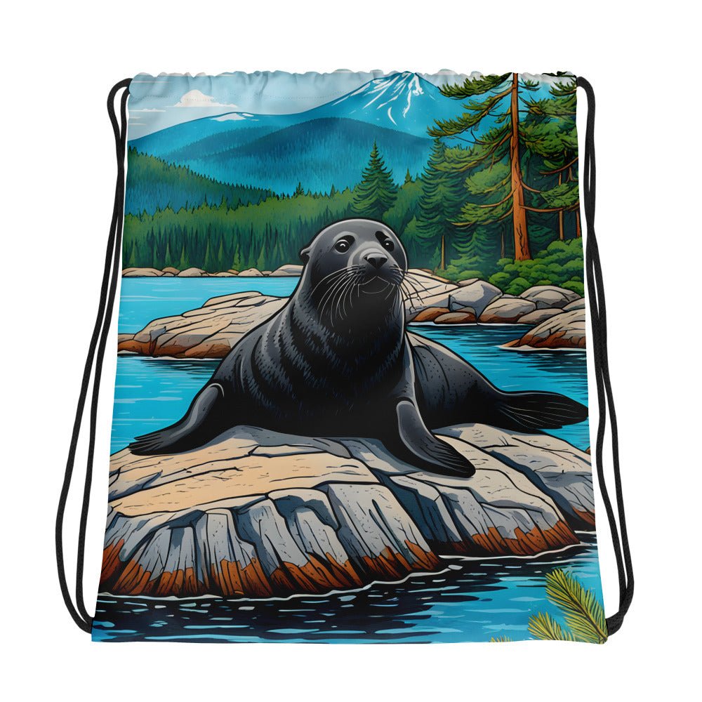 Seal Drawstring Bag - Drawstring Bag - Discovery Co.