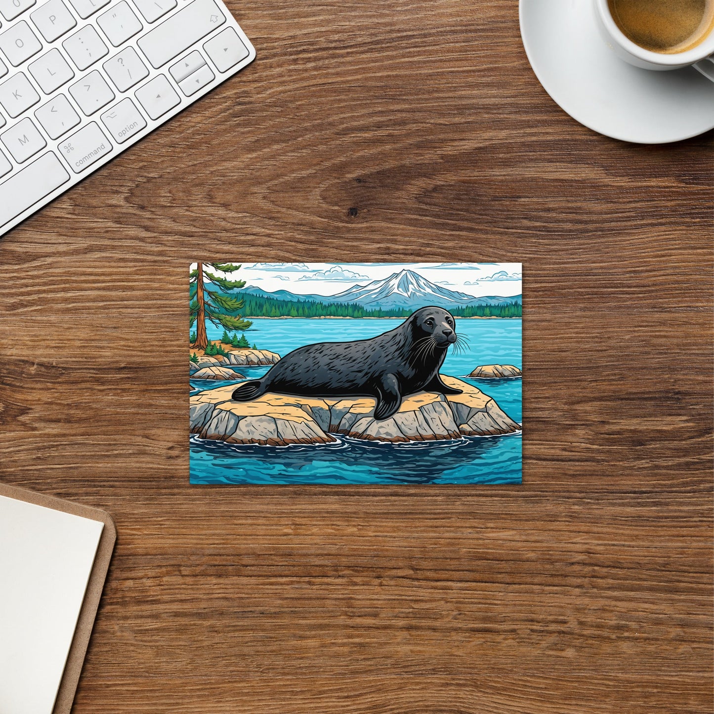 Seal On A Rock Greeting Card - Greeting Card - Discovery Co.