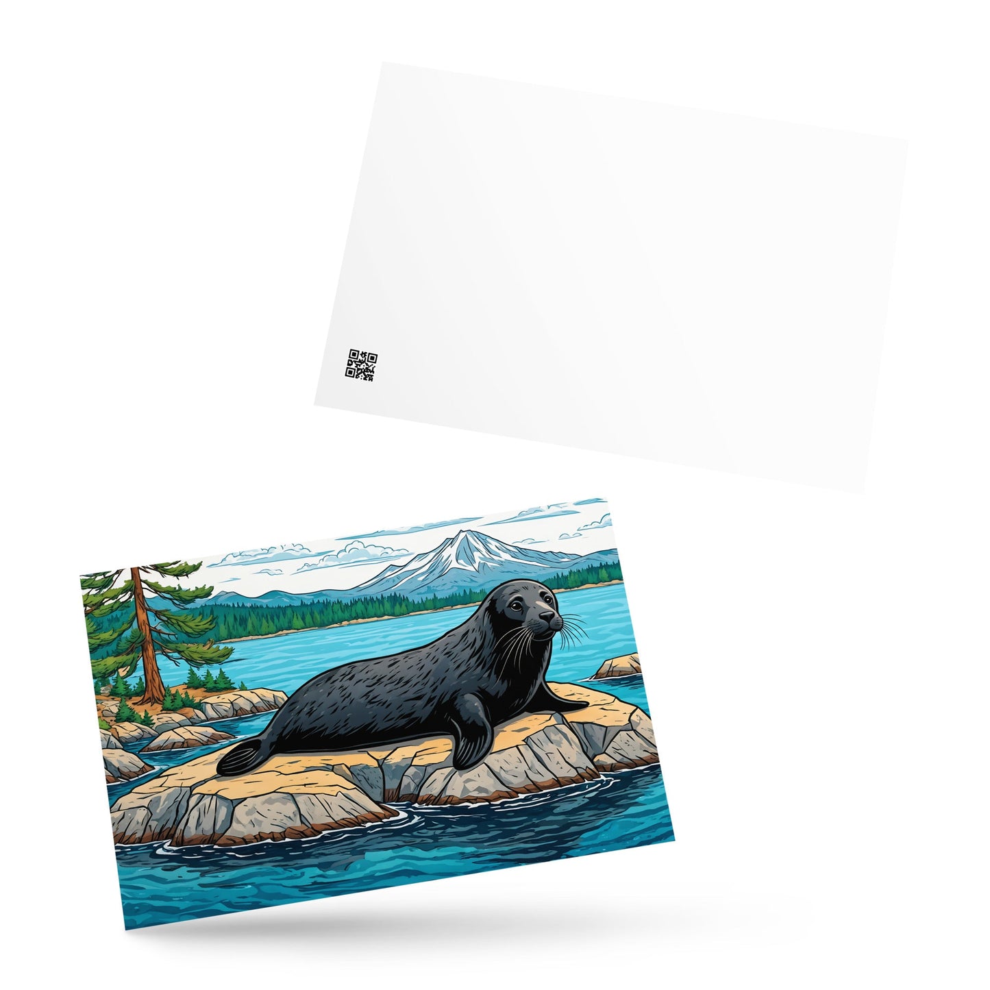 Seal On A Rock Standard Postcard - Post Cards - Discovery Co.