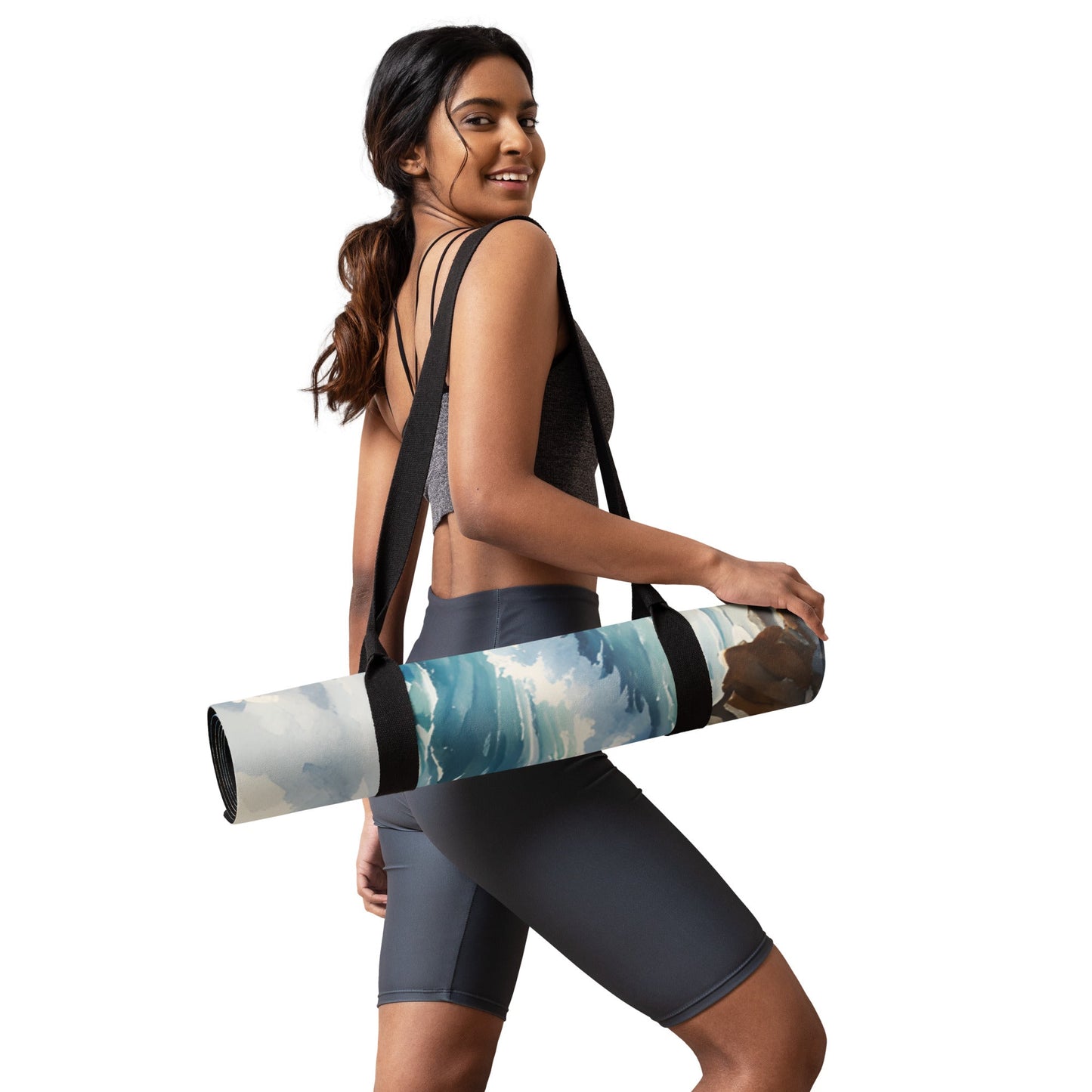 Seashore Watercolor Yoga Mat - Yoga Mat - Discovery Co.