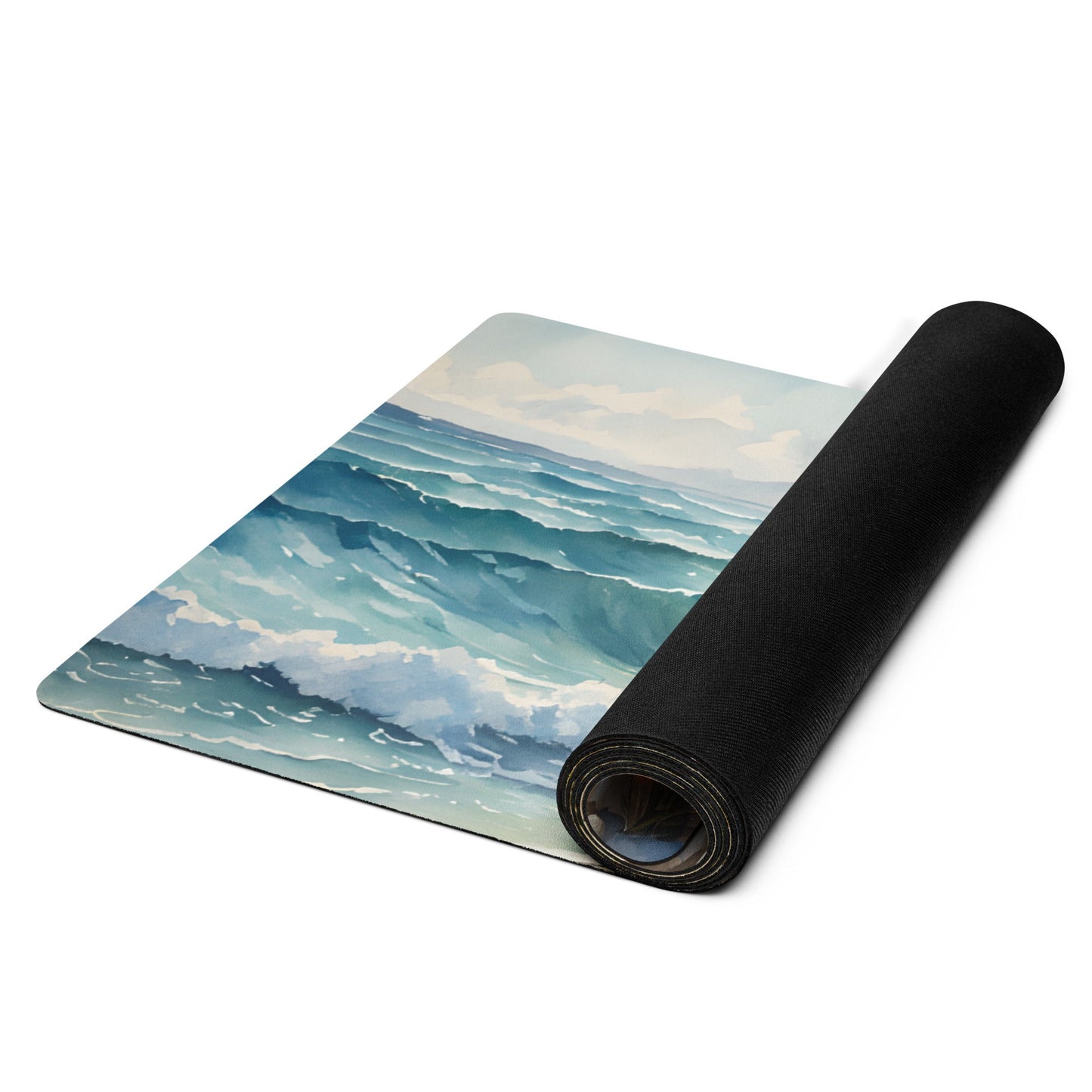 Seashore Watercolor Yoga Mat - Yoga Mat - Discovery Co.
