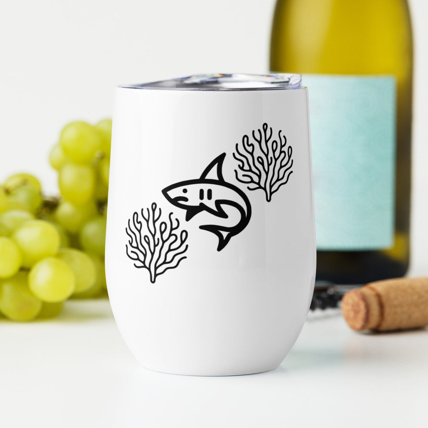 Shark II Stainless Steel Wine Tumbler - Steel Tumbler - Discovery Co.