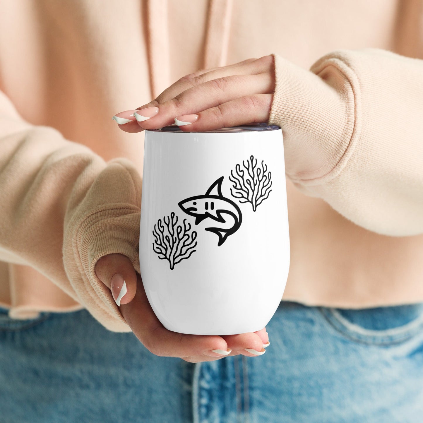 Shark II Stainless Steel Wine Tumbler - Steel Tumbler - Discovery Co.