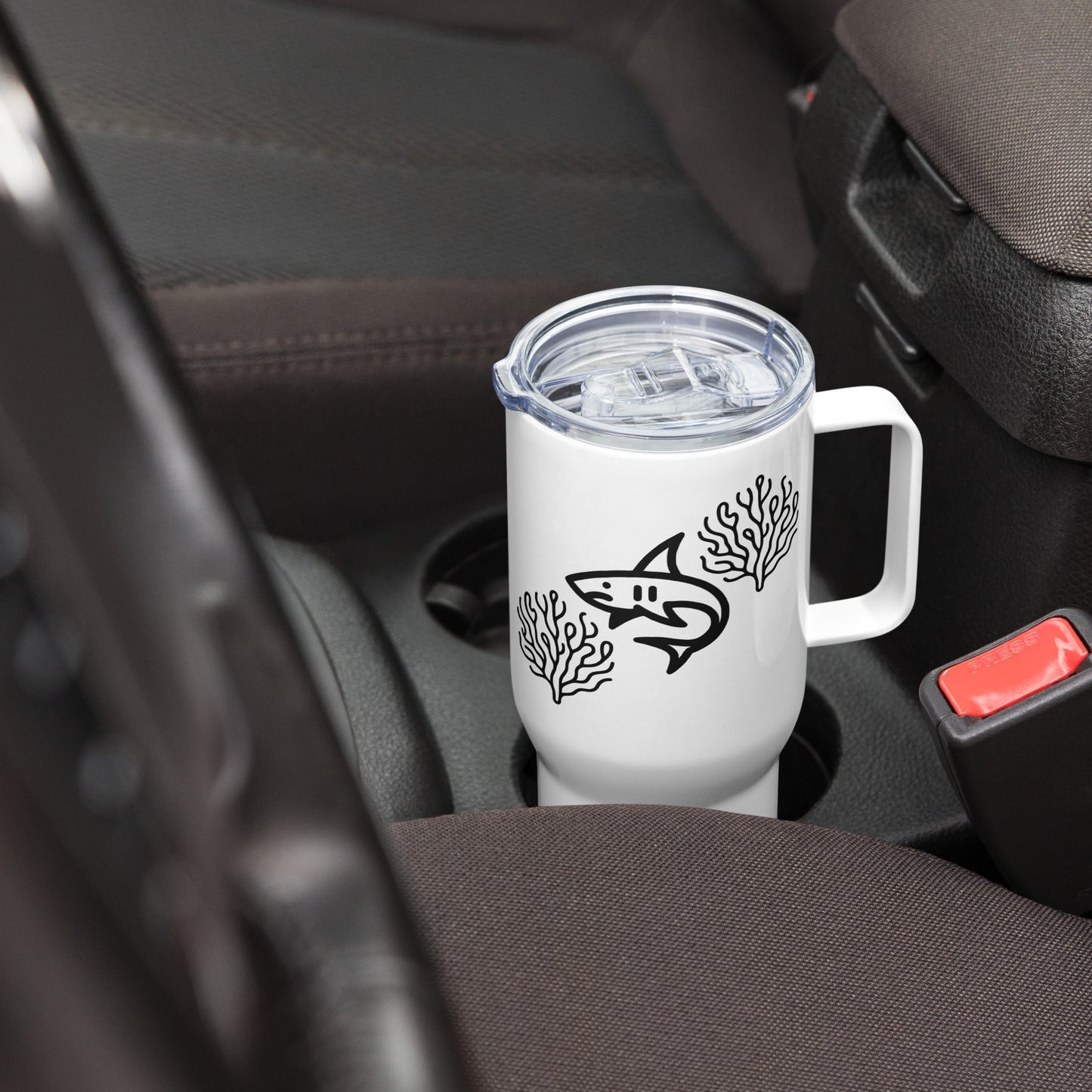 Shark II Travel Mug With Handle (25 oz and 40 oz) - Travel Mug - Discovery Co.