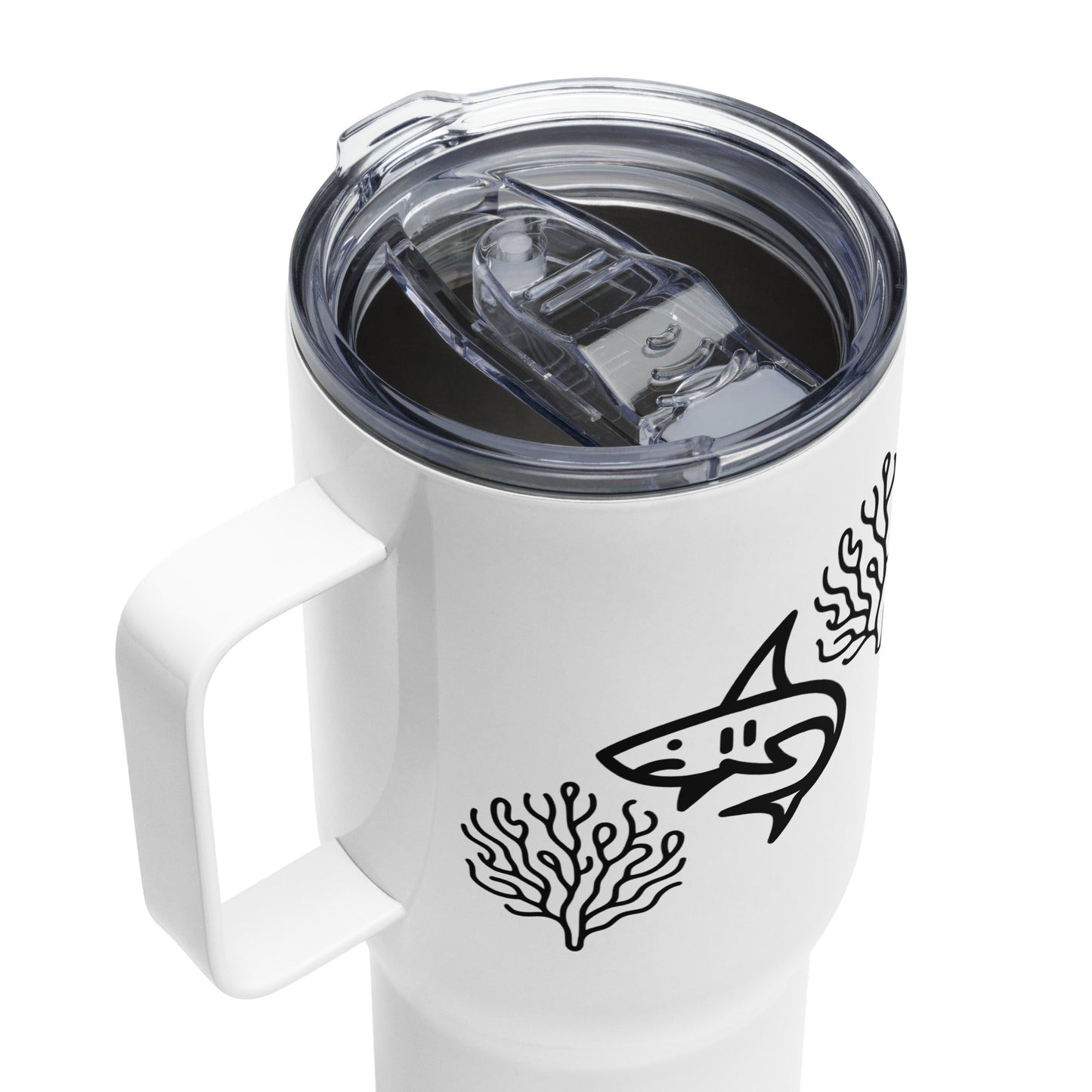 Shark II Travel Mug With Handle (25 oz and 40 oz) - Travel Mug - Discovery Co.