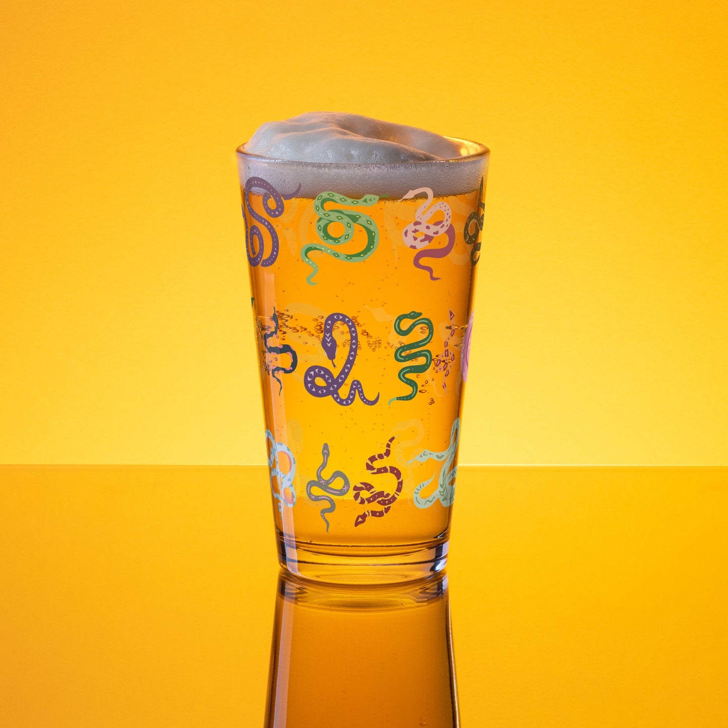Snakes Pint Glass - Beer Glass - Discovery Co.