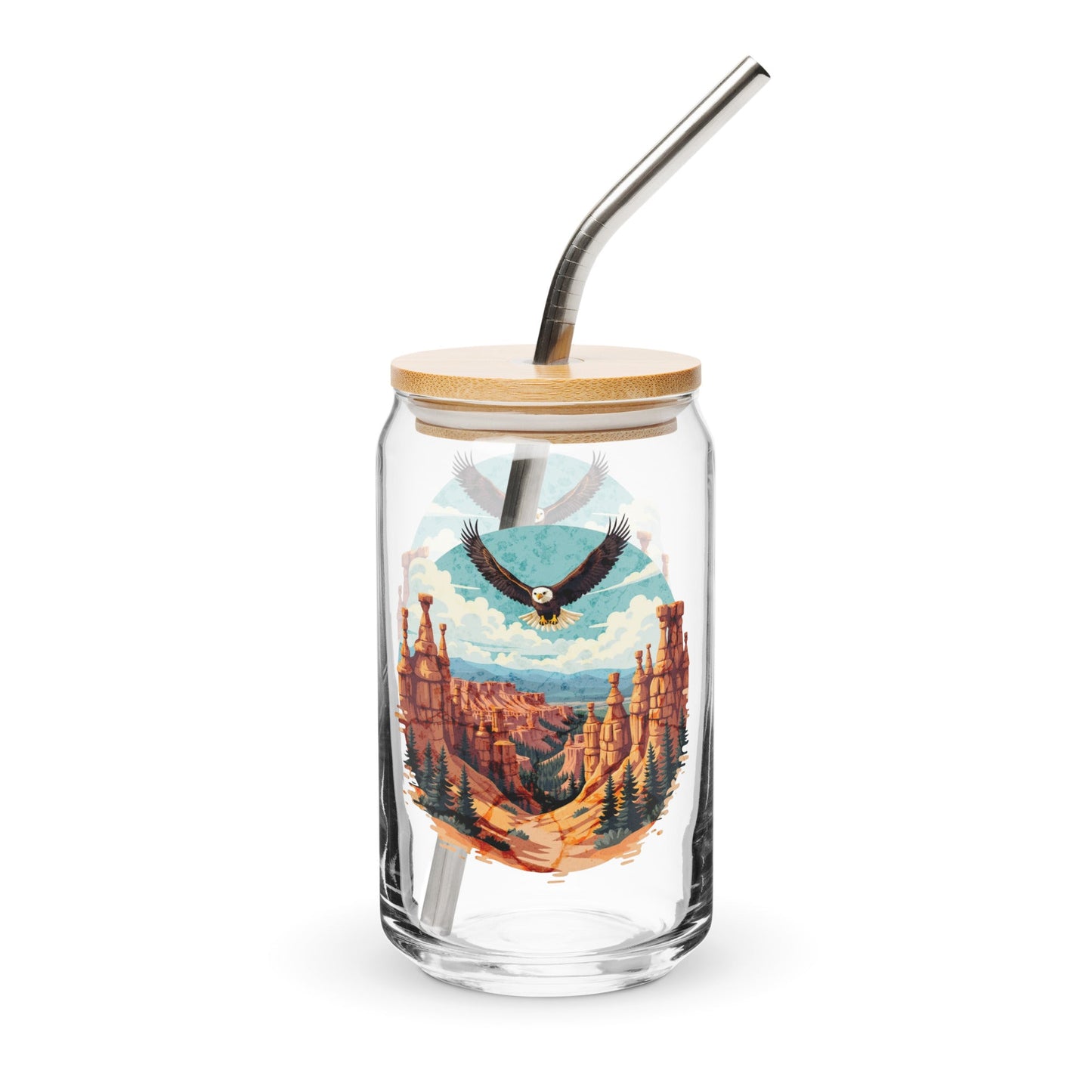 Soaring Eagle Can - Shaped Glass - Can - Shaped Glass - Discovery Co.