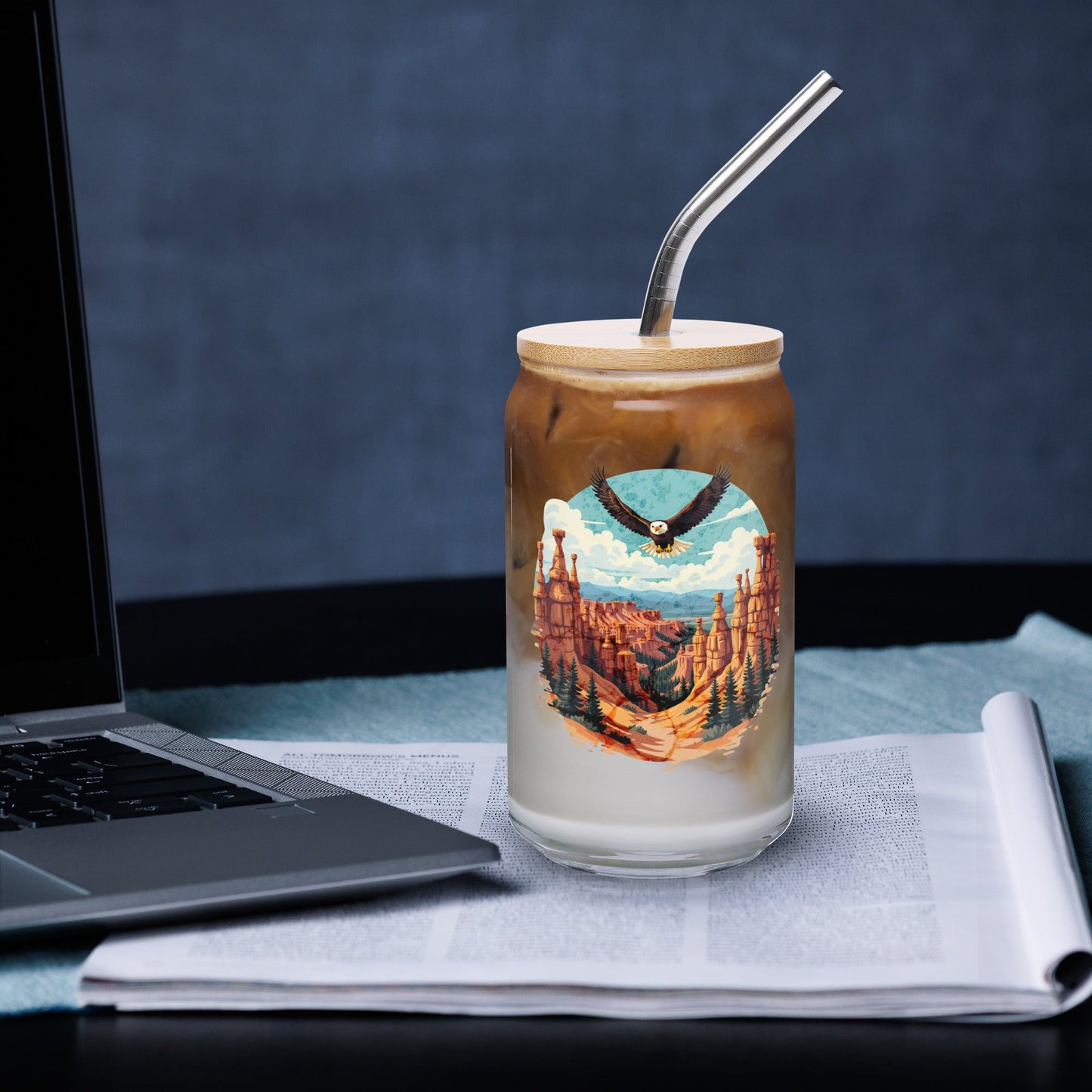 Soaring Eagle Can - Shaped Glass - Can - Shaped Glass - Discovery Co.