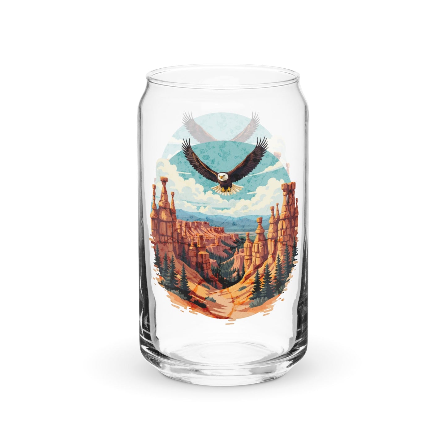 Soaring Eagle Can - Shaped Glass - Can - Shaped Glass - Discovery Co.