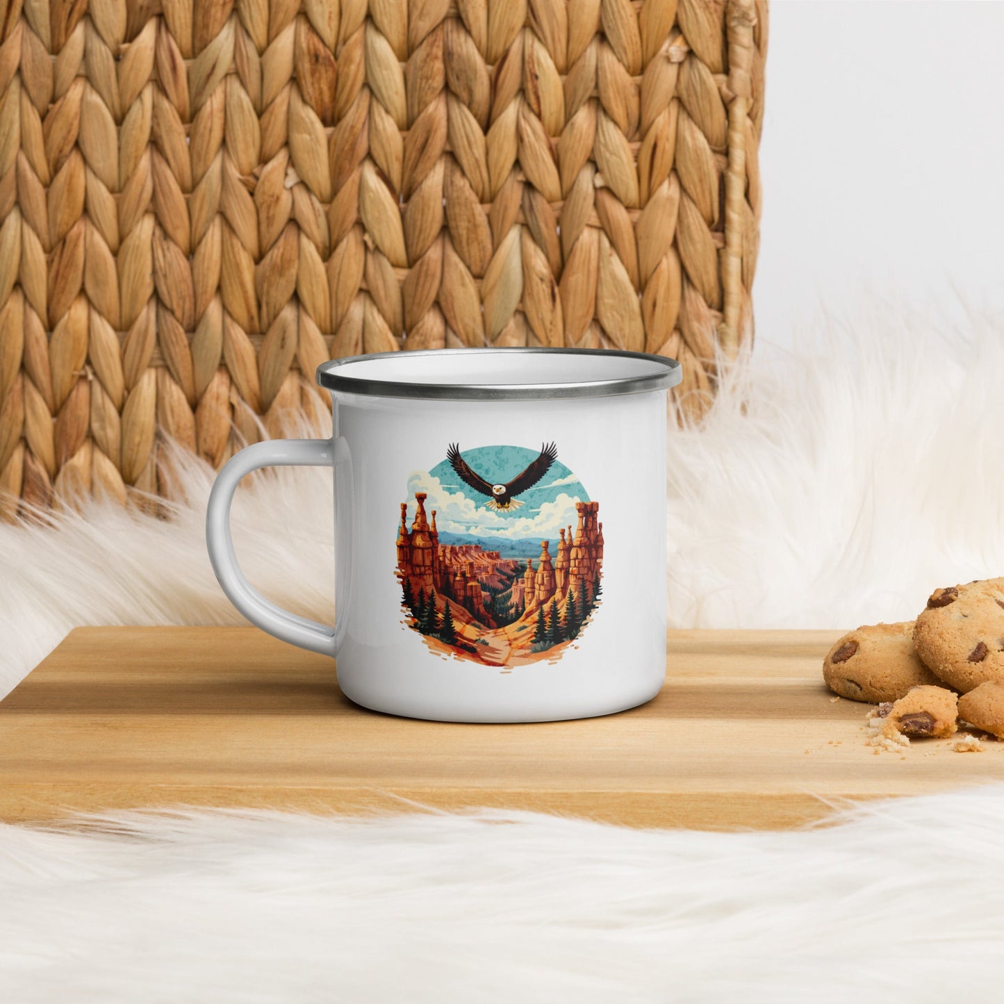 Soaring Eagle Enamel Mug - Mugs - Discovery Co.