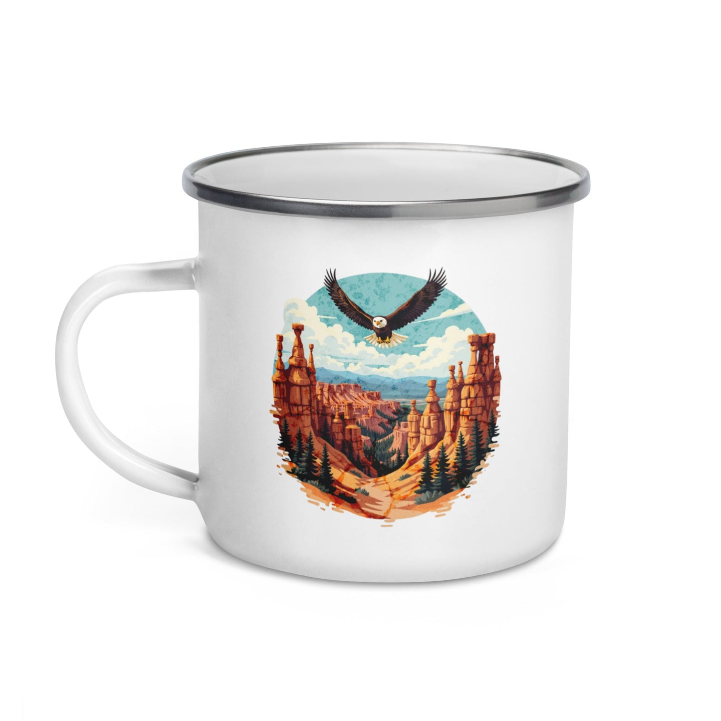 Soaring Eagle Enamel Mug - Mugs - Discovery Co.