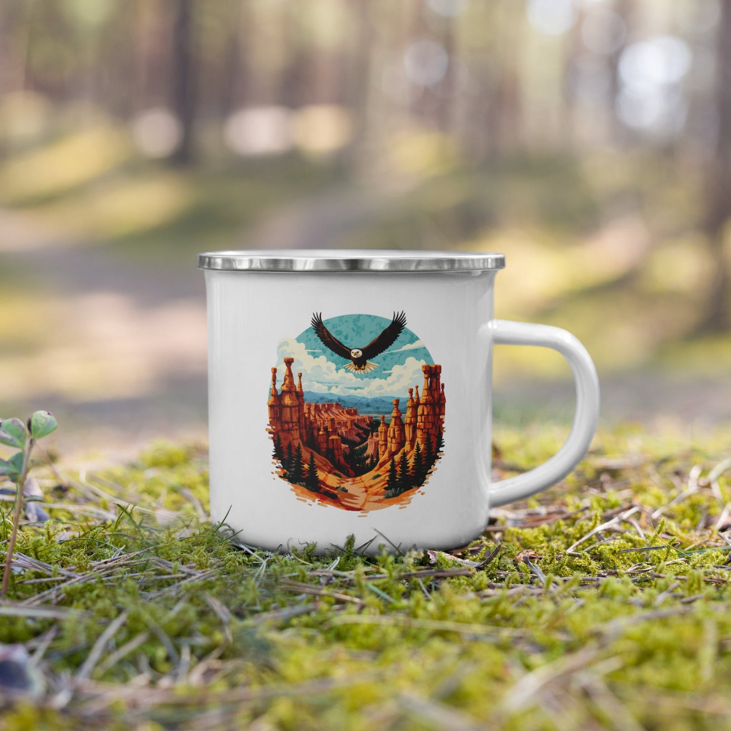 Soaring Eagle Enamel Mug - Mugs - Discovery Co.