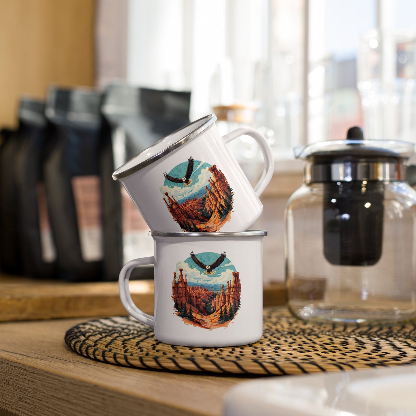 Soaring Eagle Enamel Mug - Mugs - Discovery Co.