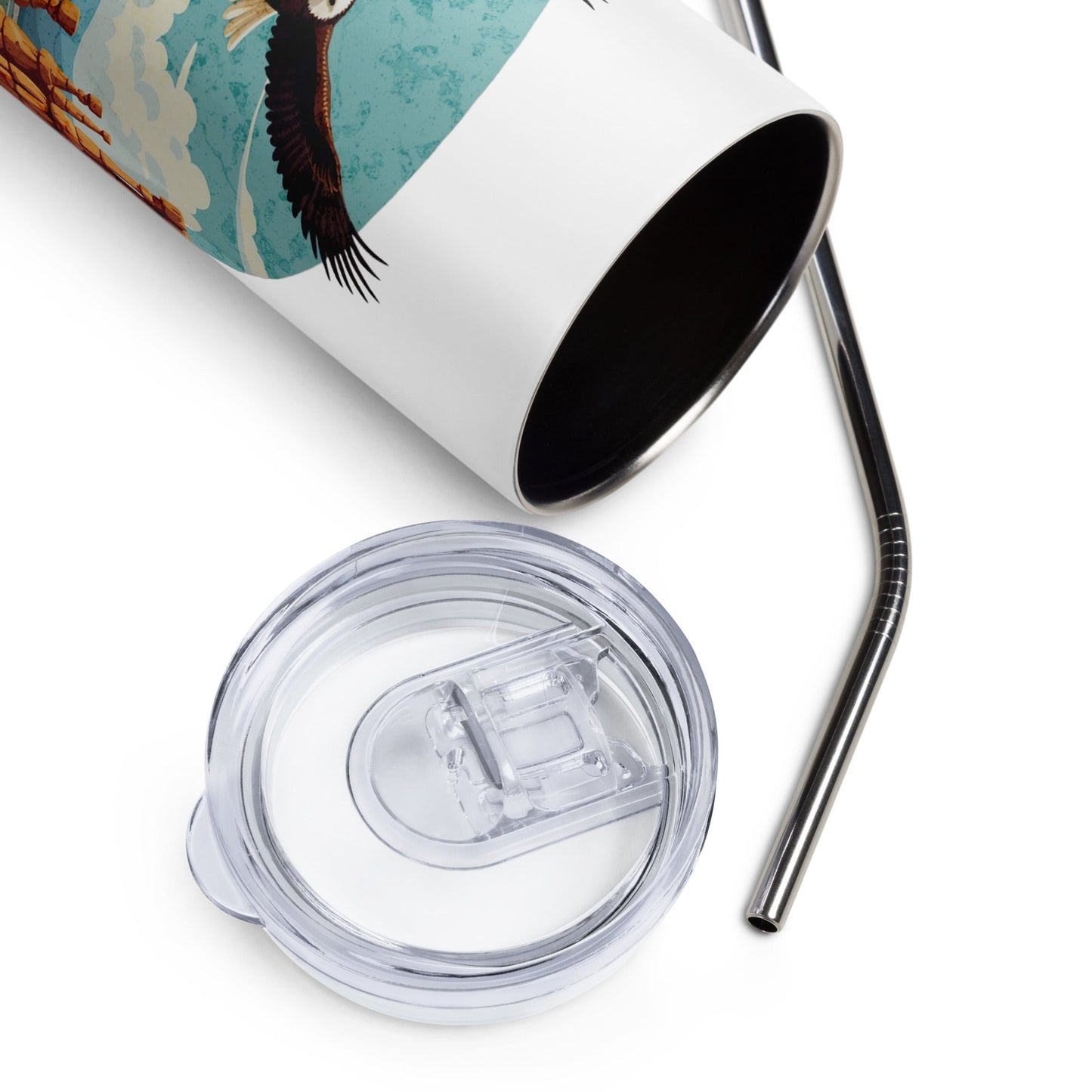 Soaring Eagle Stainless Steel Tumbler - Steel Tumbler - Discovery Co.