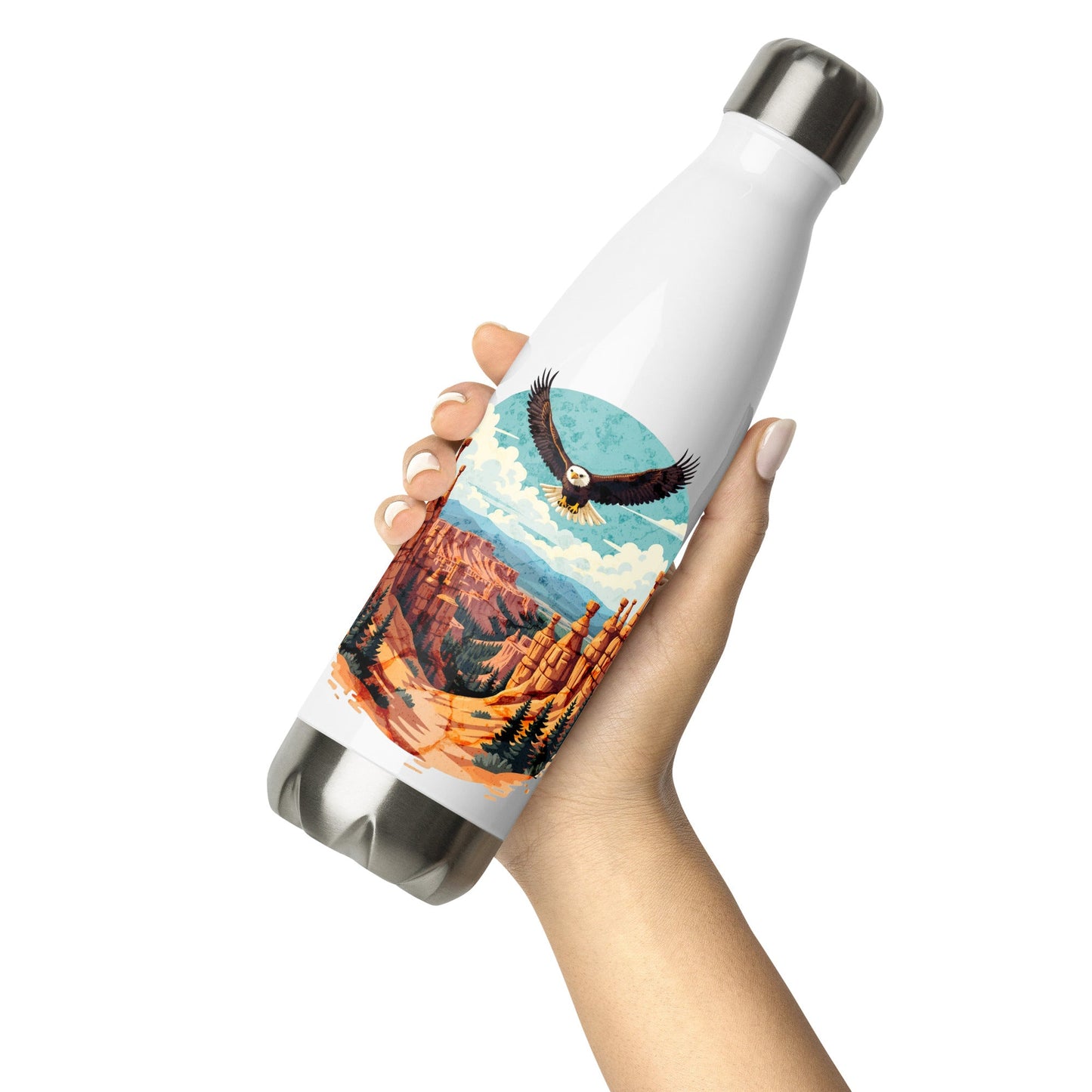 Soaring Eagle Stainless Steel Water Bottle - Stainless Steel Water Bottle - Discovery Co.