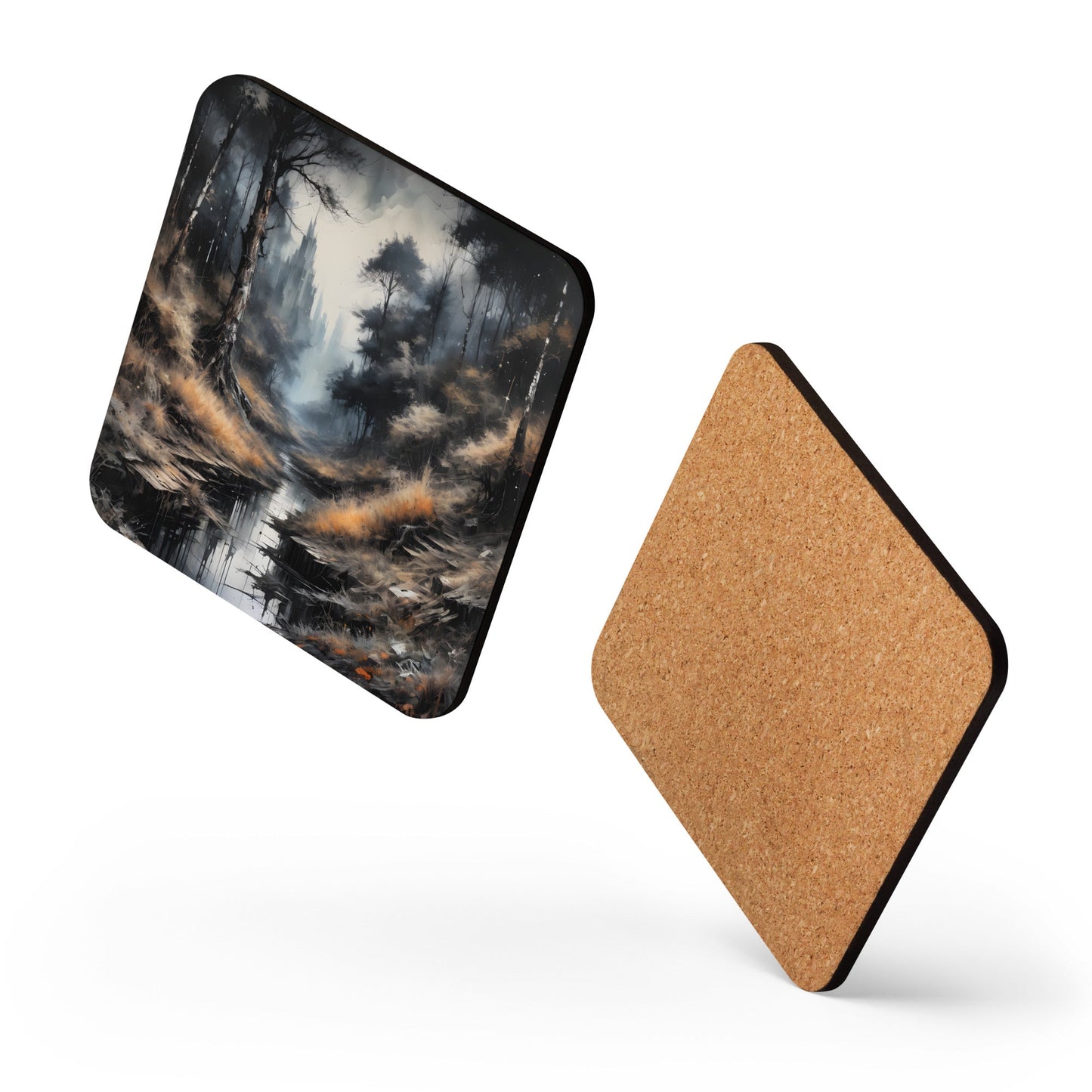 Spooky Forest Cork - Back Coaster - Coasters - Discovery Co.