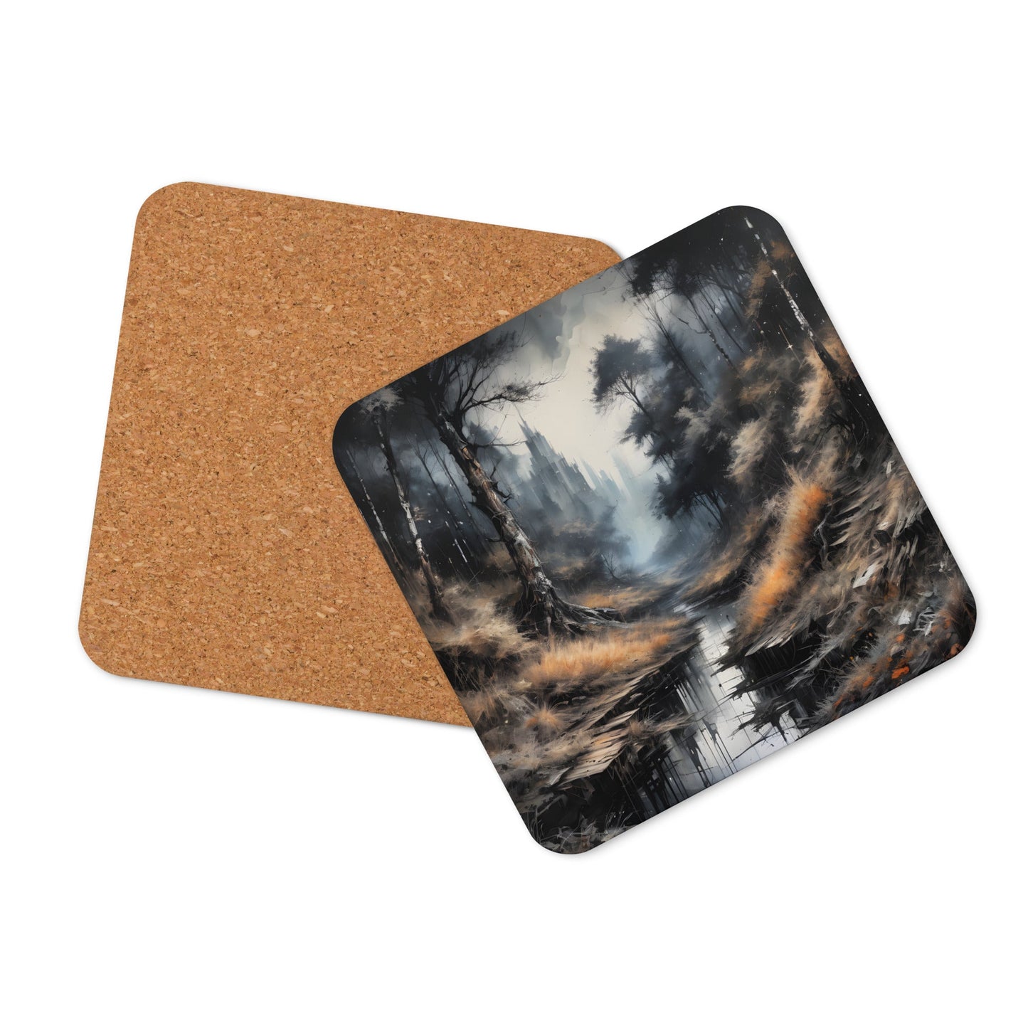 Spooky Forest Cork - Back Coaster - Coasters - Discovery Co.