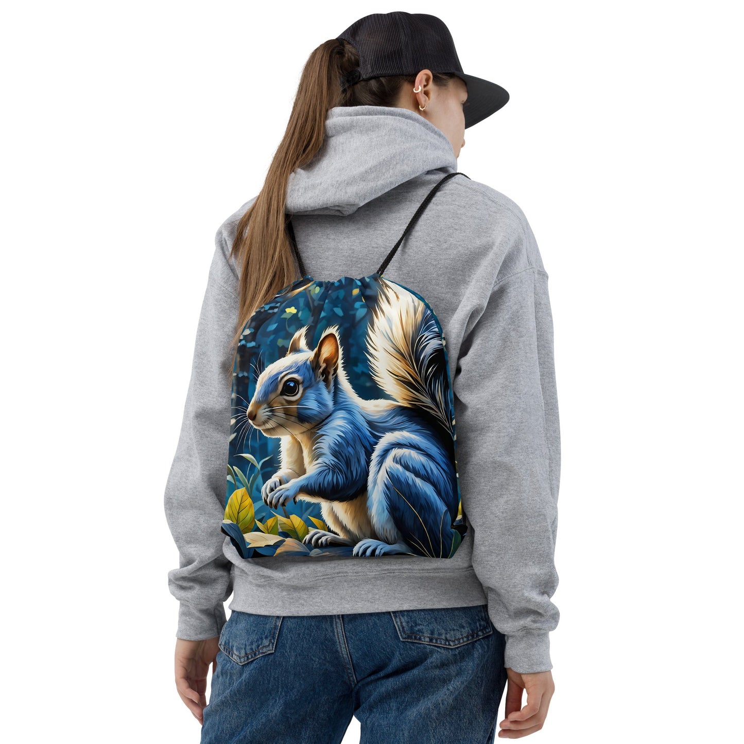 Squirrel Drawstring Bag - Drawstring Bag - Discovery Co.