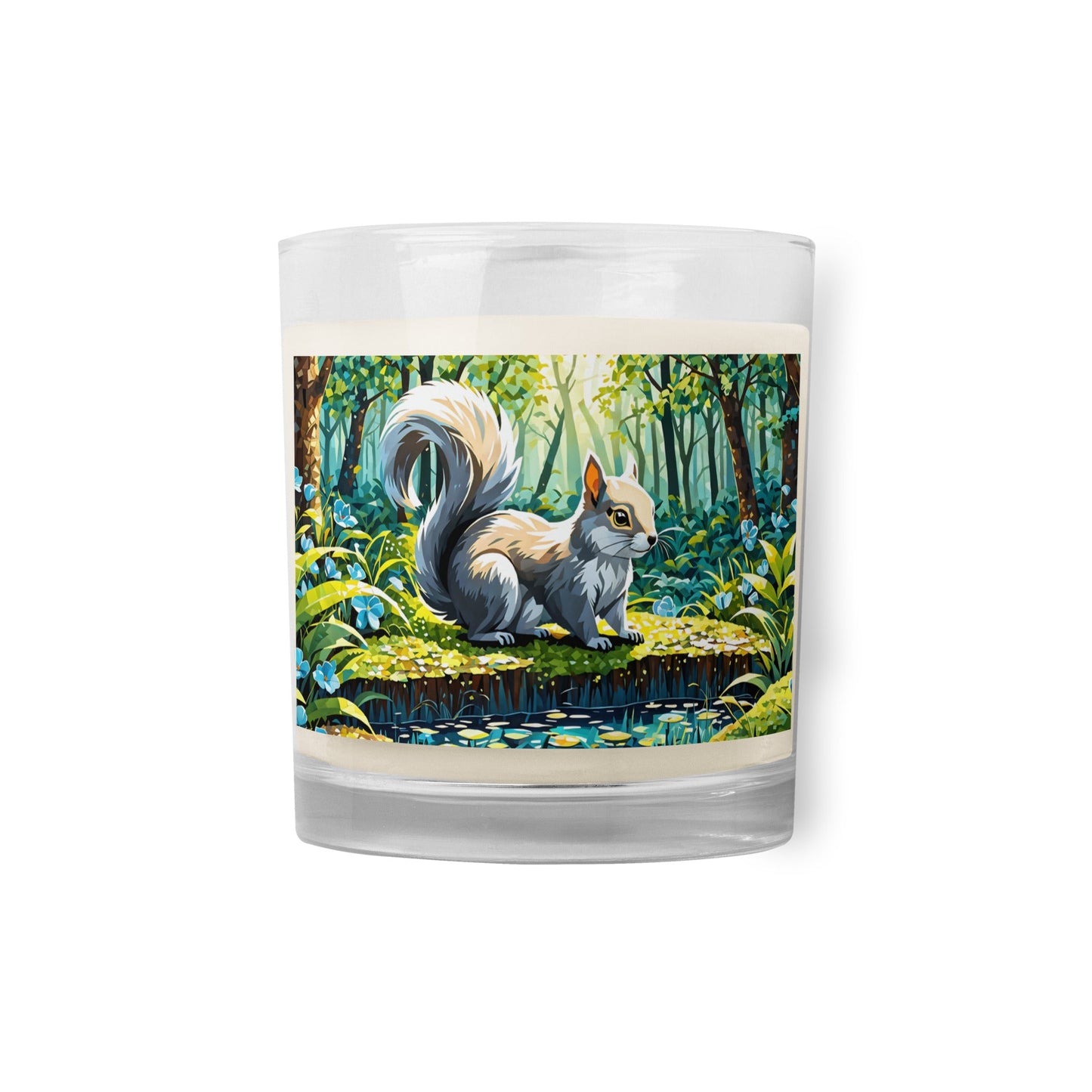 Squirrel II Glass Jar Soy Wax Candle - Candles - Discovery Co.