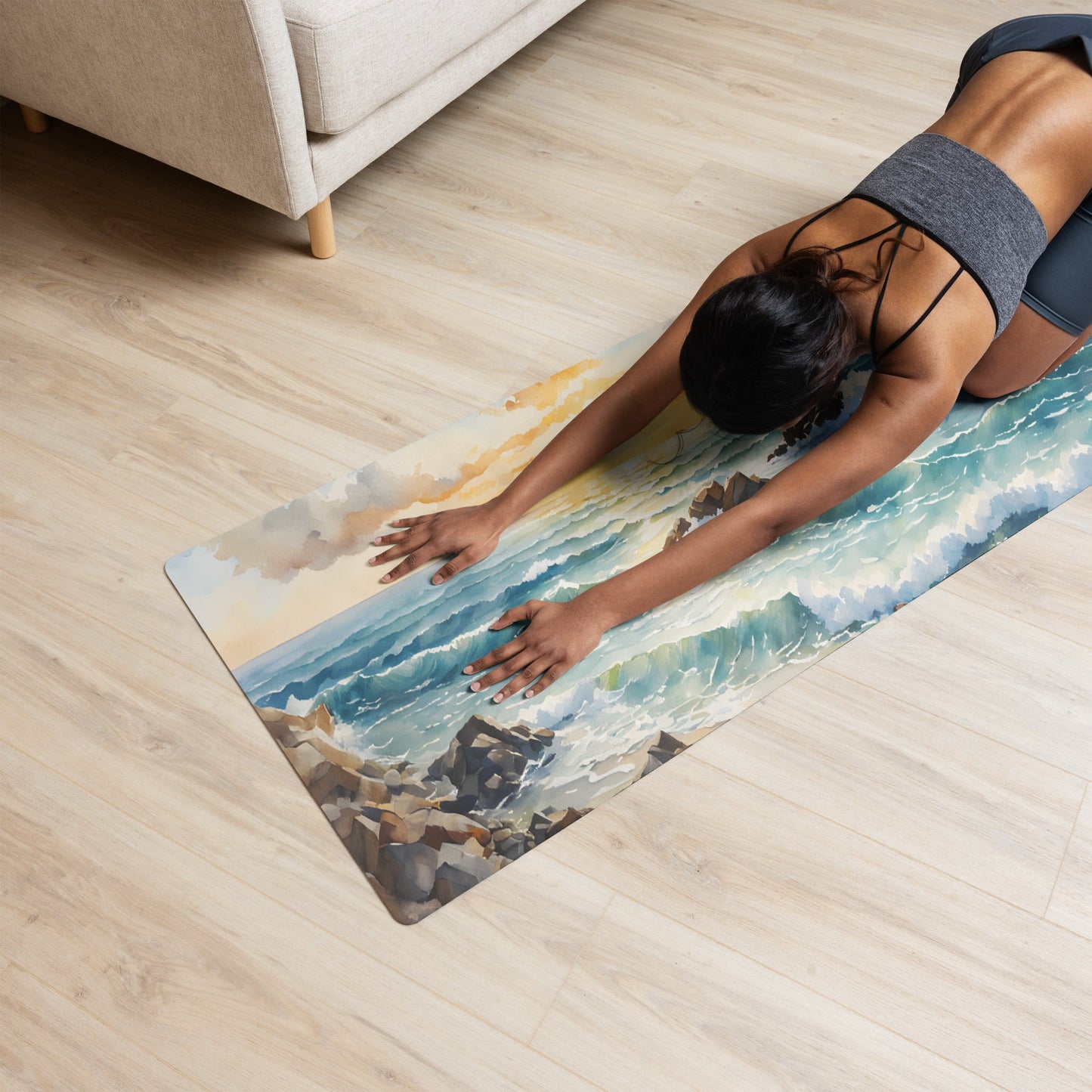 Sunset Beach Yoga Mat - Yoga Mat - Discovery Co.