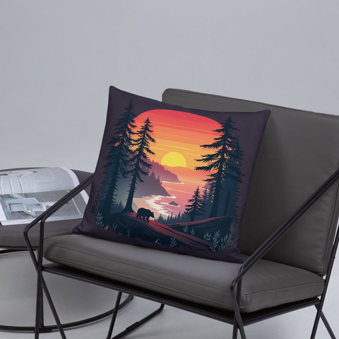Sunset Bear Basic Pillow - Pillows - Discovery Co.