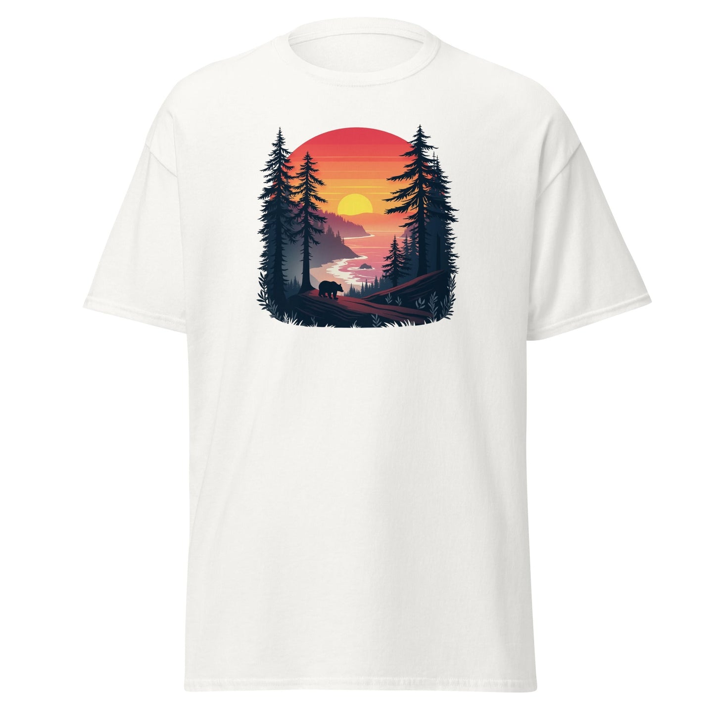 Sunset Bear Men's (Unisex) Classic Tee - Men's Shirts - Discovery Co.