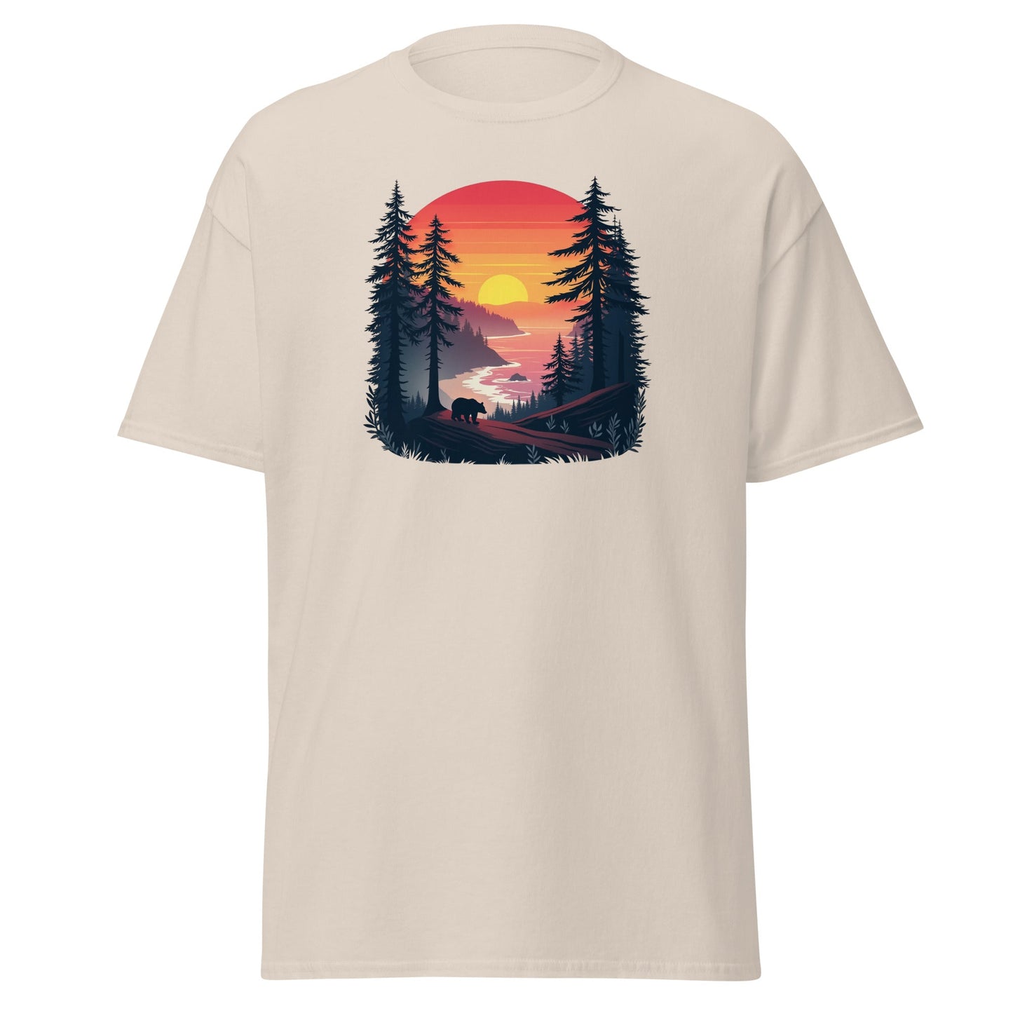 Sunset Bear Men's (Unisex) Classic Tee - Men's Shirts - Discovery Co.