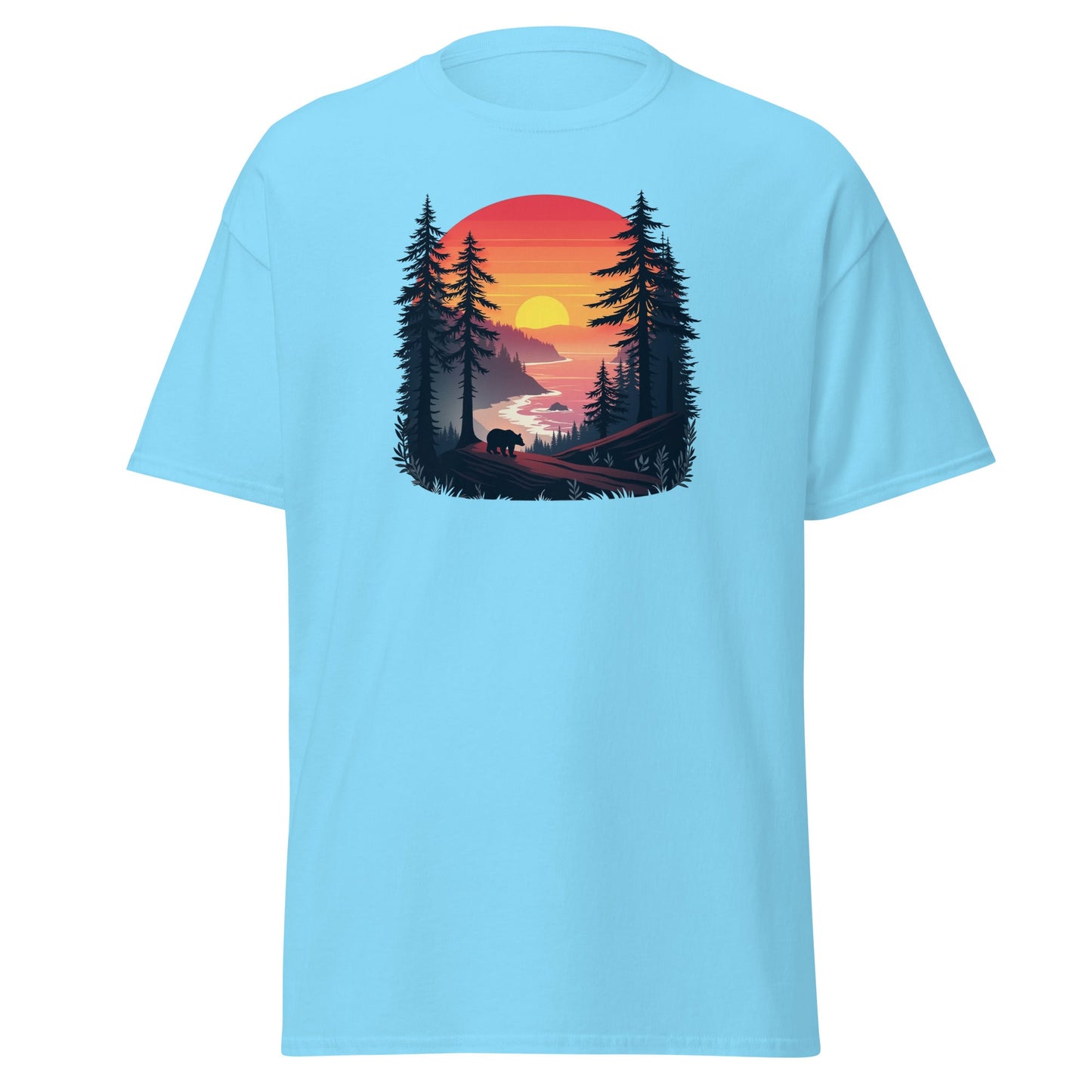 Sunset Bear Men's (Unisex) Classic Tee - Men's Shirts - Discovery Co.