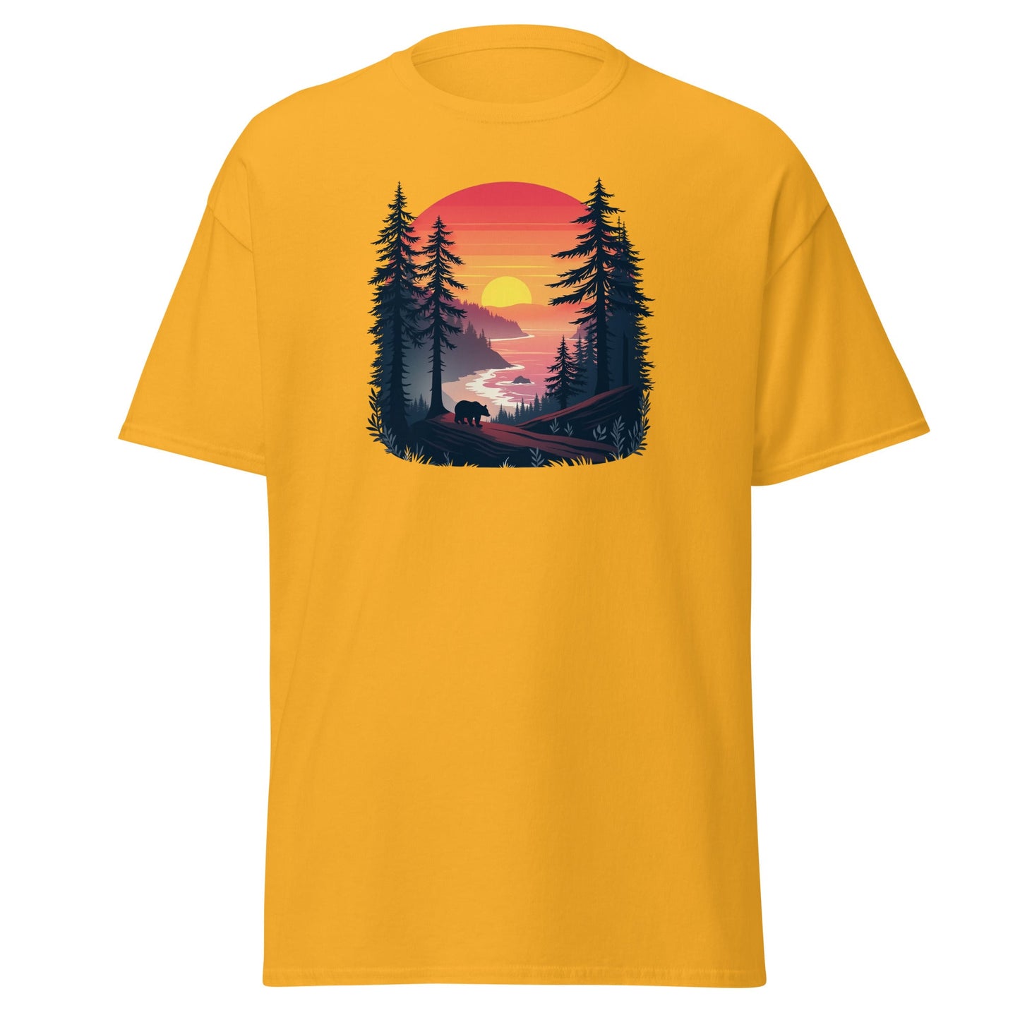 Sunset Bear Men's (Unisex) Classic Tee - Men's Shirts - Discovery Co.