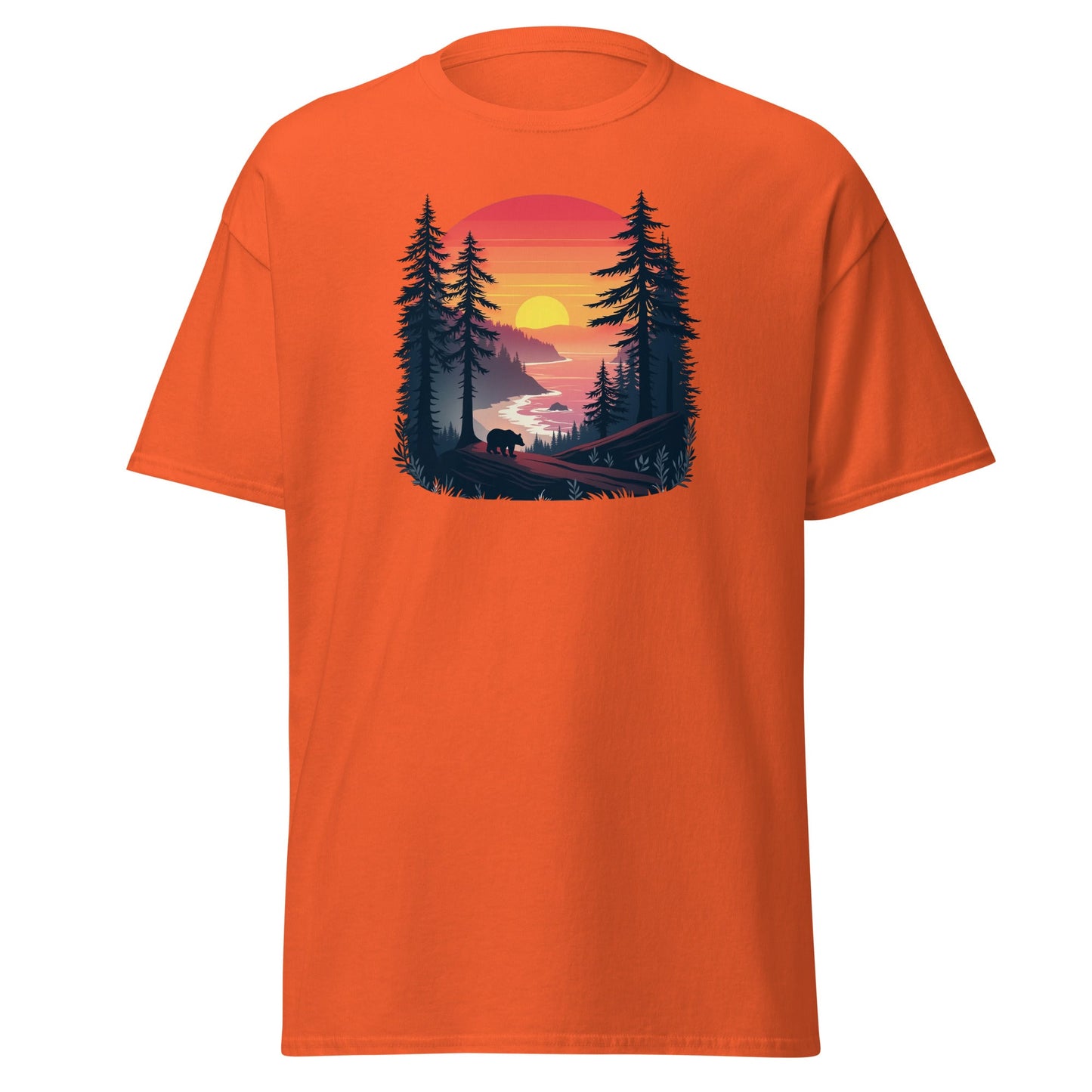 Sunset Bear Men's (Unisex) Classic Tee - Men's Shirts - Discovery Co.