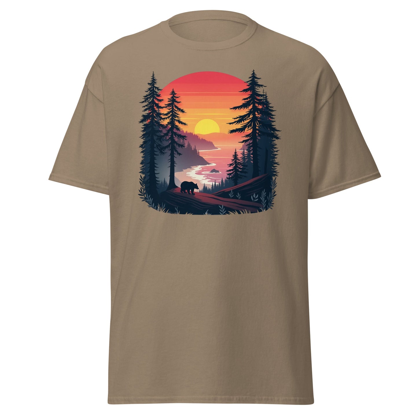 Sunset Bear Men's (Unisex) Classic Tee - Men's Shirts - Discovery Co.