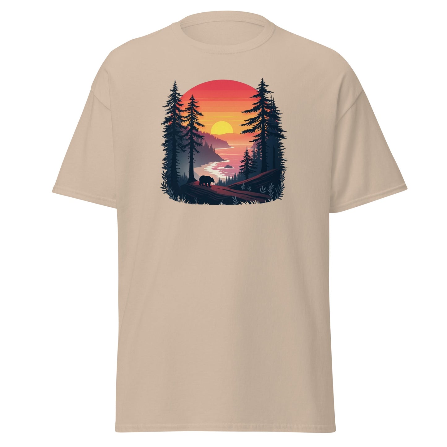 Sunset Bear Men's (Unisex) Classic Tee - Men's Shirts - Discovery Co.