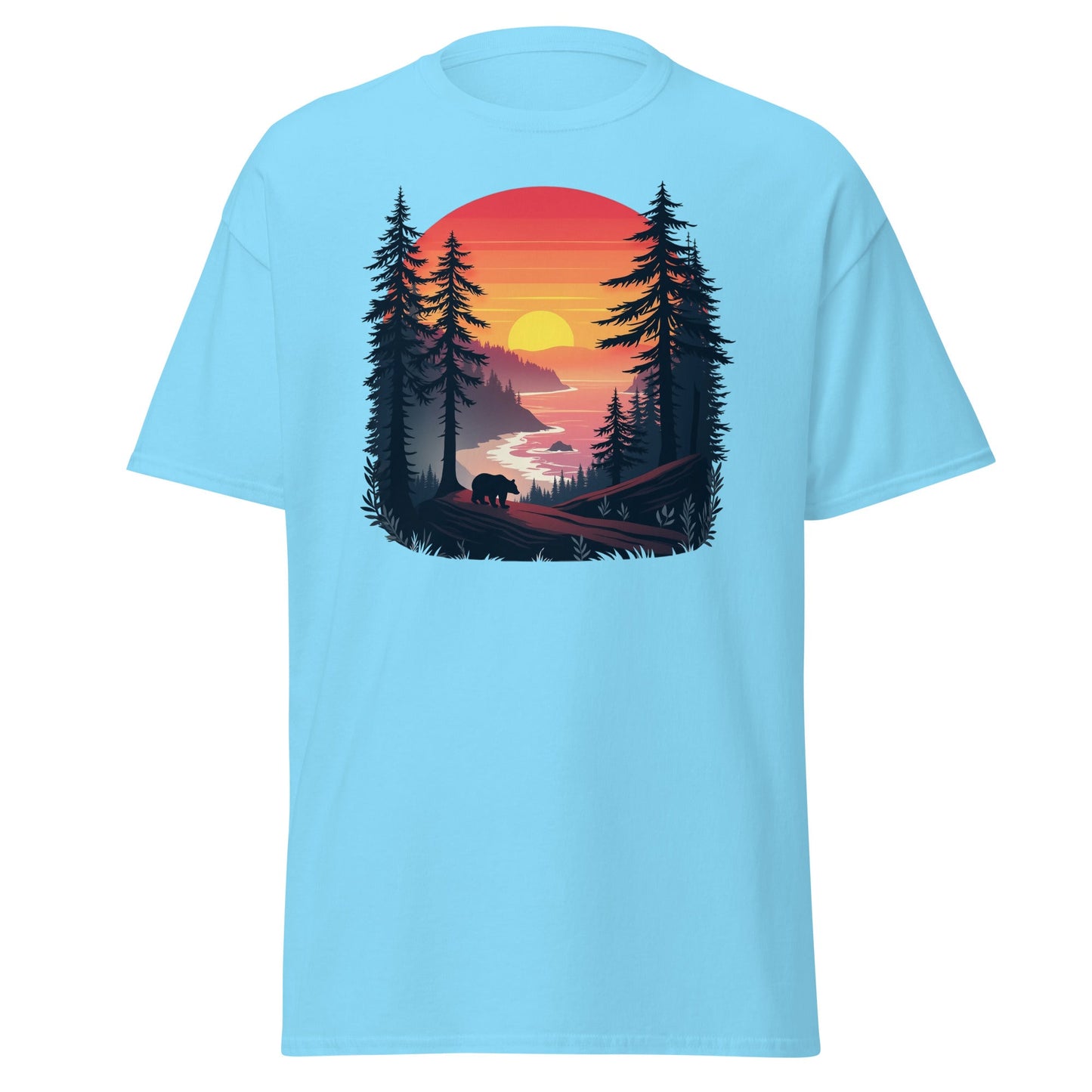Sunset Bear Men's (Unisex) Classic Tee - Men's Shirts - Discovery Co.