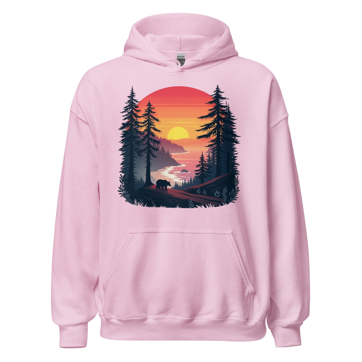 Sunset Bear Men's (Unisex) Hoodie - Hoodies - Discovery Co.