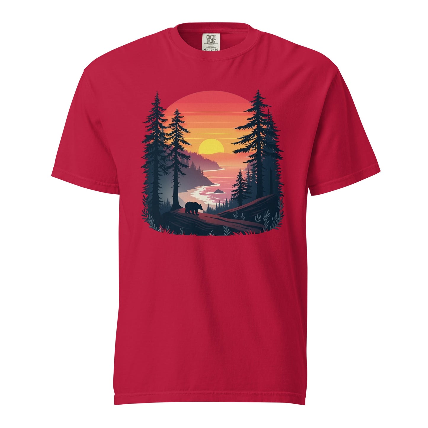Sunset Bear Men's (Unisex) Premium Tee - Men's Shirts - Discovery Co.