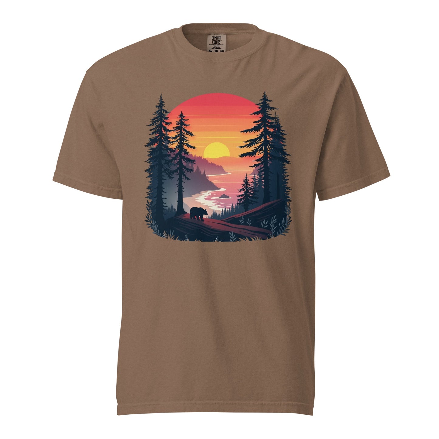 Sunset Bear Men's (Unisex) Premium Tee - Men's Shirts - Discovery Co.