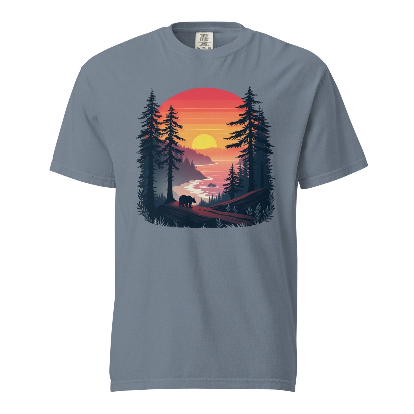 Sunset Bear Men's (Unisex) Premium Tee - Men's Shirts - Discovery Co.